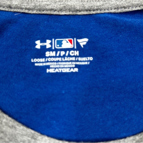 Under Armour Boxy Gray and Blue Sleeveless Jersey - Picture 3 of 3